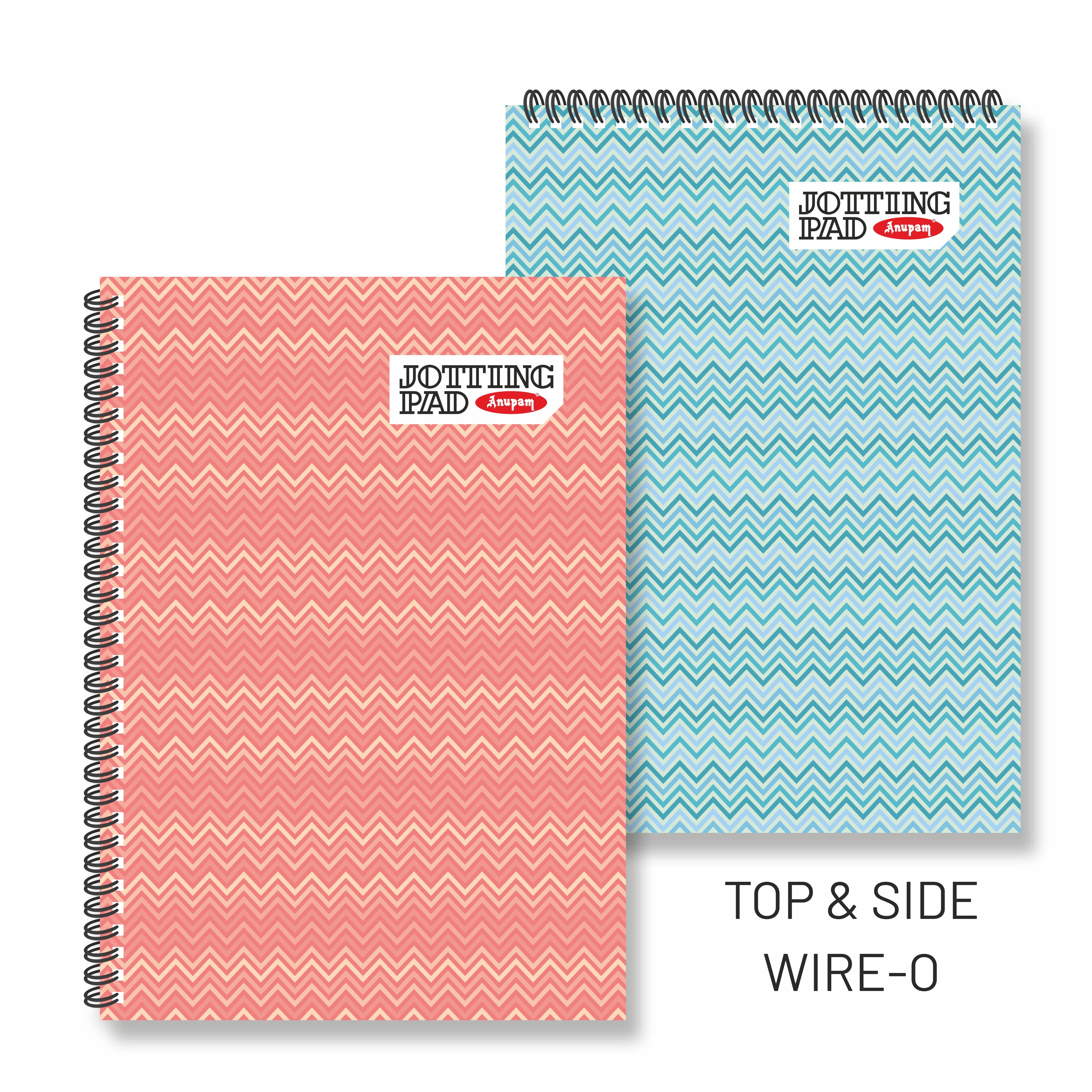 Anupam Spiral Jotting Pads-Lined College Ruled Paper Assorted Covers-Spiral Notebook-Memo Pads-100 pages  (Pack)